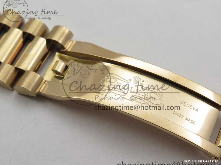 Best AAA Replica Sites A 228239 New 904 Dial on 40mm RG President QuickDry Dial BP Brown 2824 Bracelet Roman Day-Date RG Version 0110